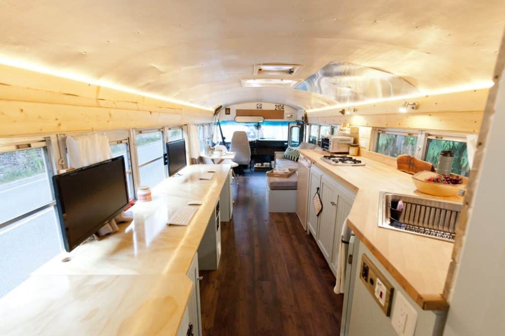 Zero To Travel Podcast Tales From A Converted School Bus: Working Full Time and Traveling With An Adventure Dog