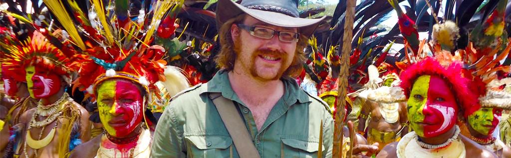 Independent Travel w/ Graham Hughes with Natives In New Guinea