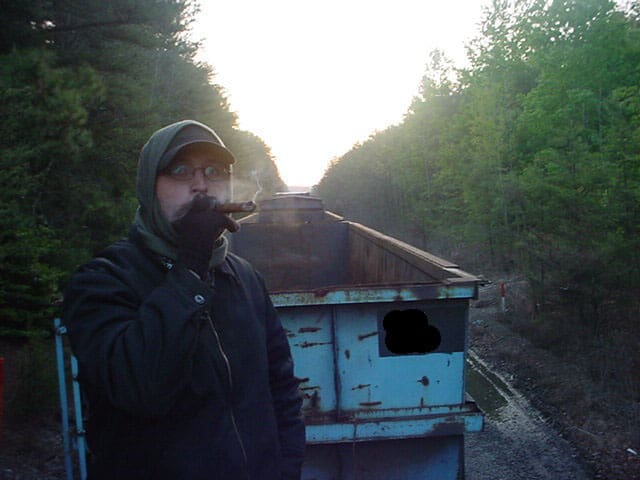 Matt Derrick Smoking a Cigar