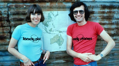 Lonely Planet founders in the '70s, starting their unique travel business
