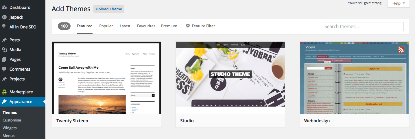 How to install a free WordPress theme