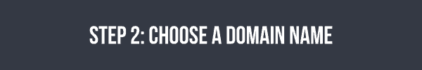 Step 2 - choose a domain name for your travel blog