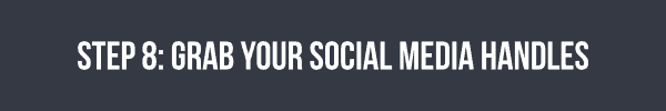 Step 8 - grab your travel blog's social media handles